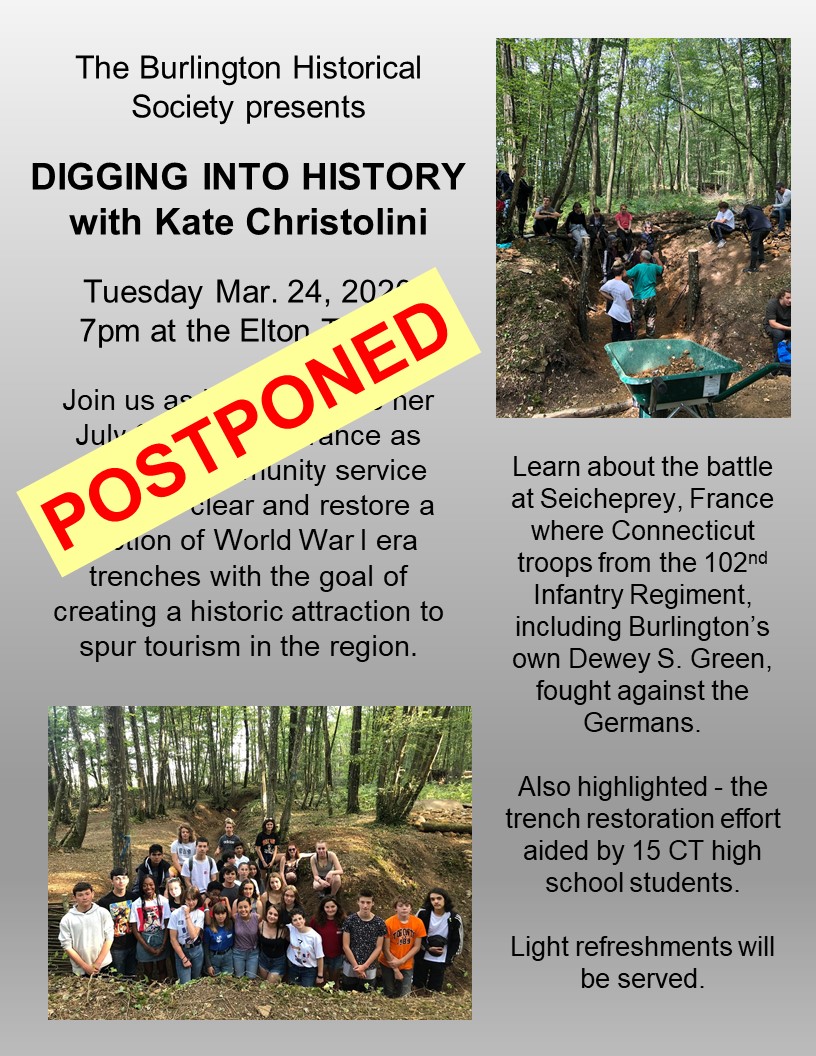 March 2020 Burlington Historical Society