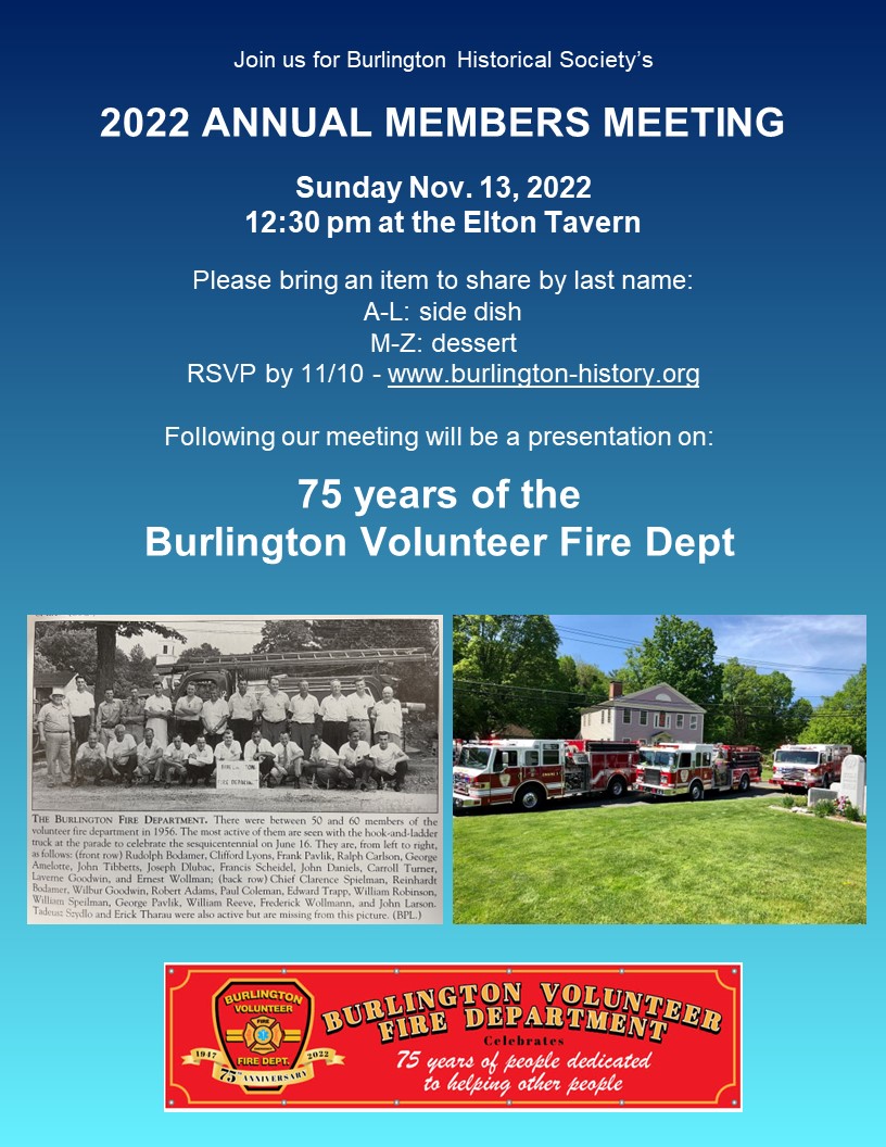 Burlington Historical Society Burlington, CT